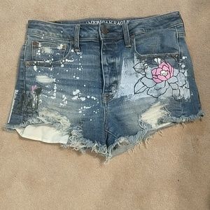 American Eagle Painted Shorts